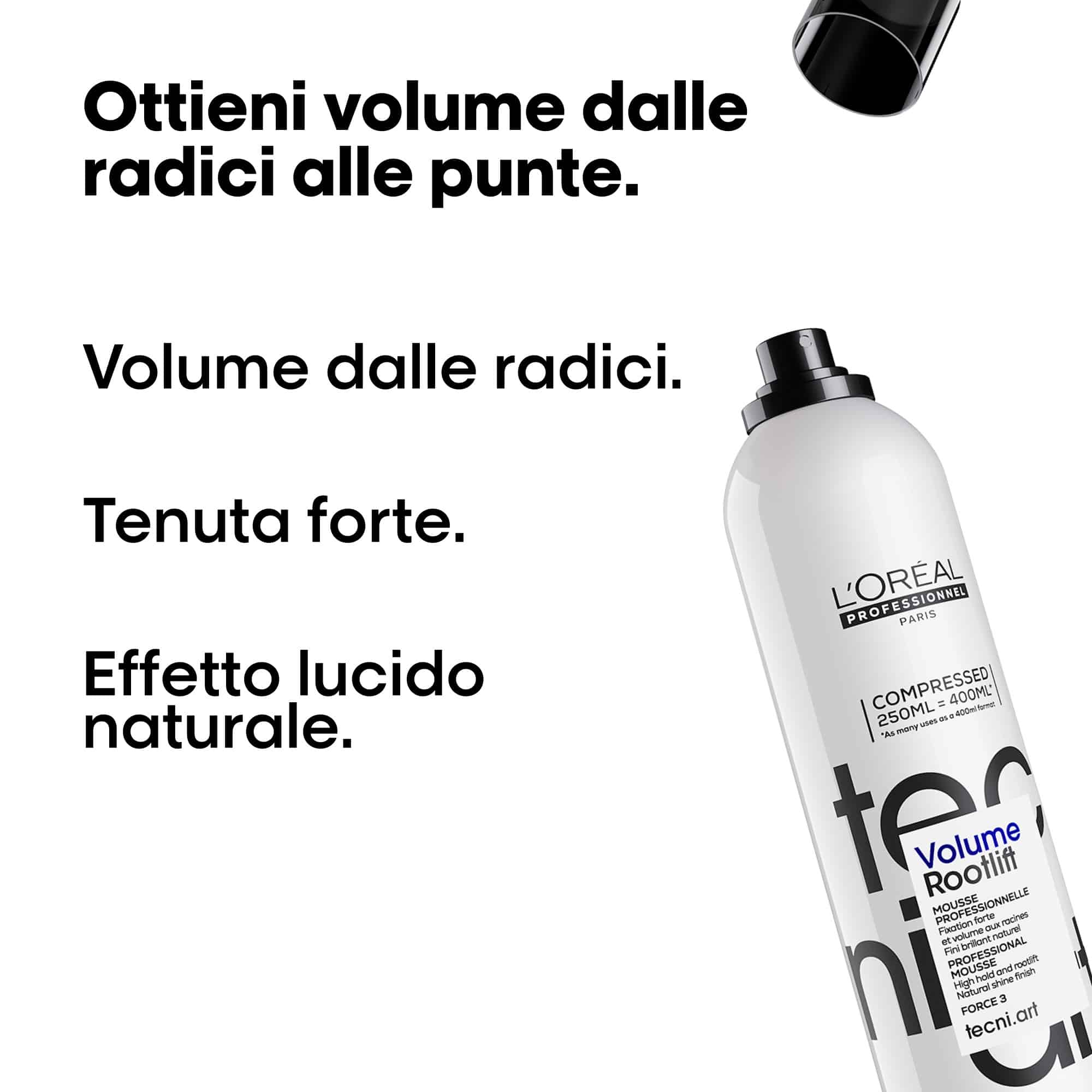 Spray mousse volume Rootlift Tecni Art. 250ml - L'Oreal - immagine 2