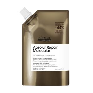 Shampoo capelli danneggiati Asolut Repair Molecular Serie Expert ricarica 1000ml
