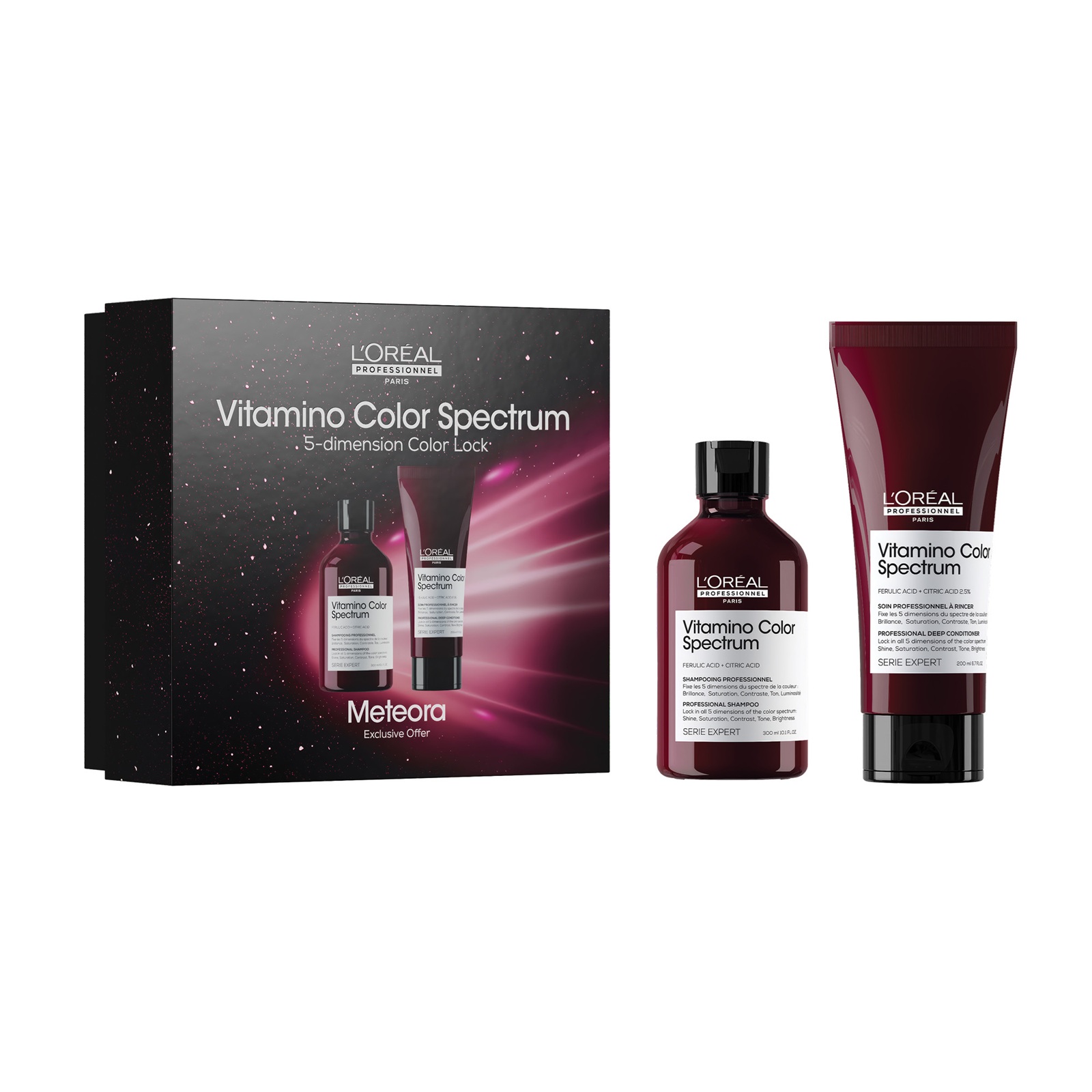Kit vitamino spectrum Meteora Shampoo 300ml + Conditioner 200ml - L'Oreal