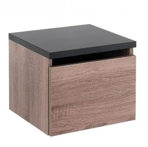 Cassettiera sospesa Black & oak - Xanitalia
