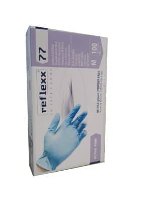 Guanti Nitrile Senza Polvere Celesti Reflexx 100pz Cpm