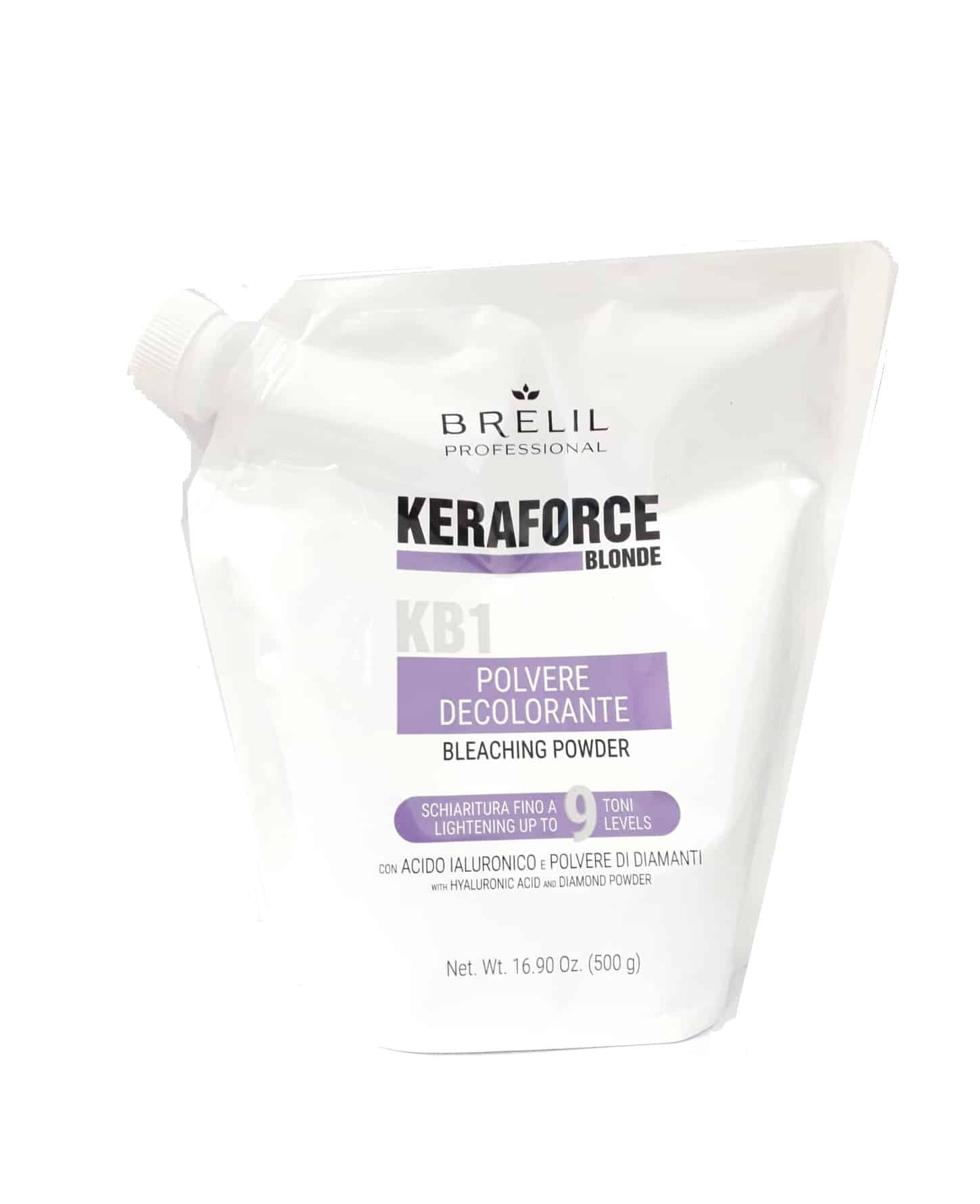 Decolorante Keraforce Blonde KB1 500gr fino a 9 toni - Brelil