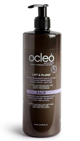 Fluido Detergente Multi Attivo  Purificante  Rimpolpante Anti Age 500ml - Ocleo