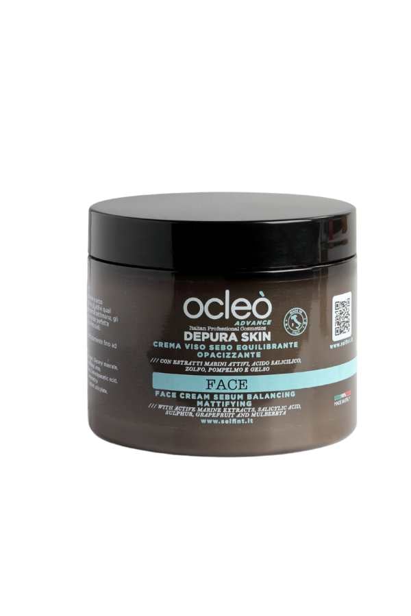 Crema Viso Sebo Equilibrante Opacizzante 500 ml - Ocleo