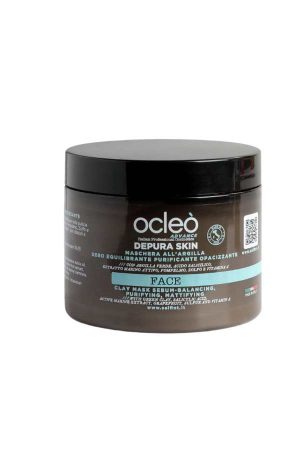 Maschera All’argilla Sebo Equilibrante Purificante Opacizzante 500 ml - Ocleo