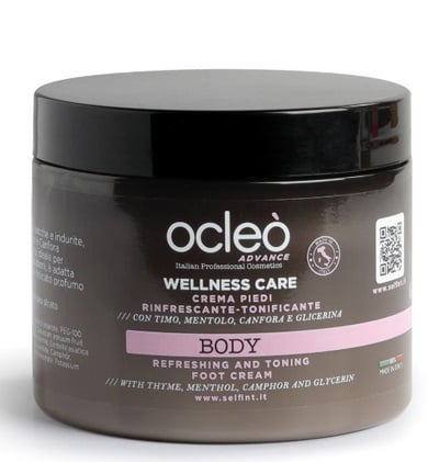 Crema Piedi Rinfrescante e Tonificante Wellness Care 500 ml - Ocleo