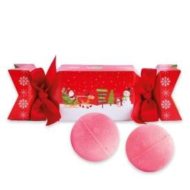 Cofanetto regalo christmas cracker 2 bombe da bagno - Idc