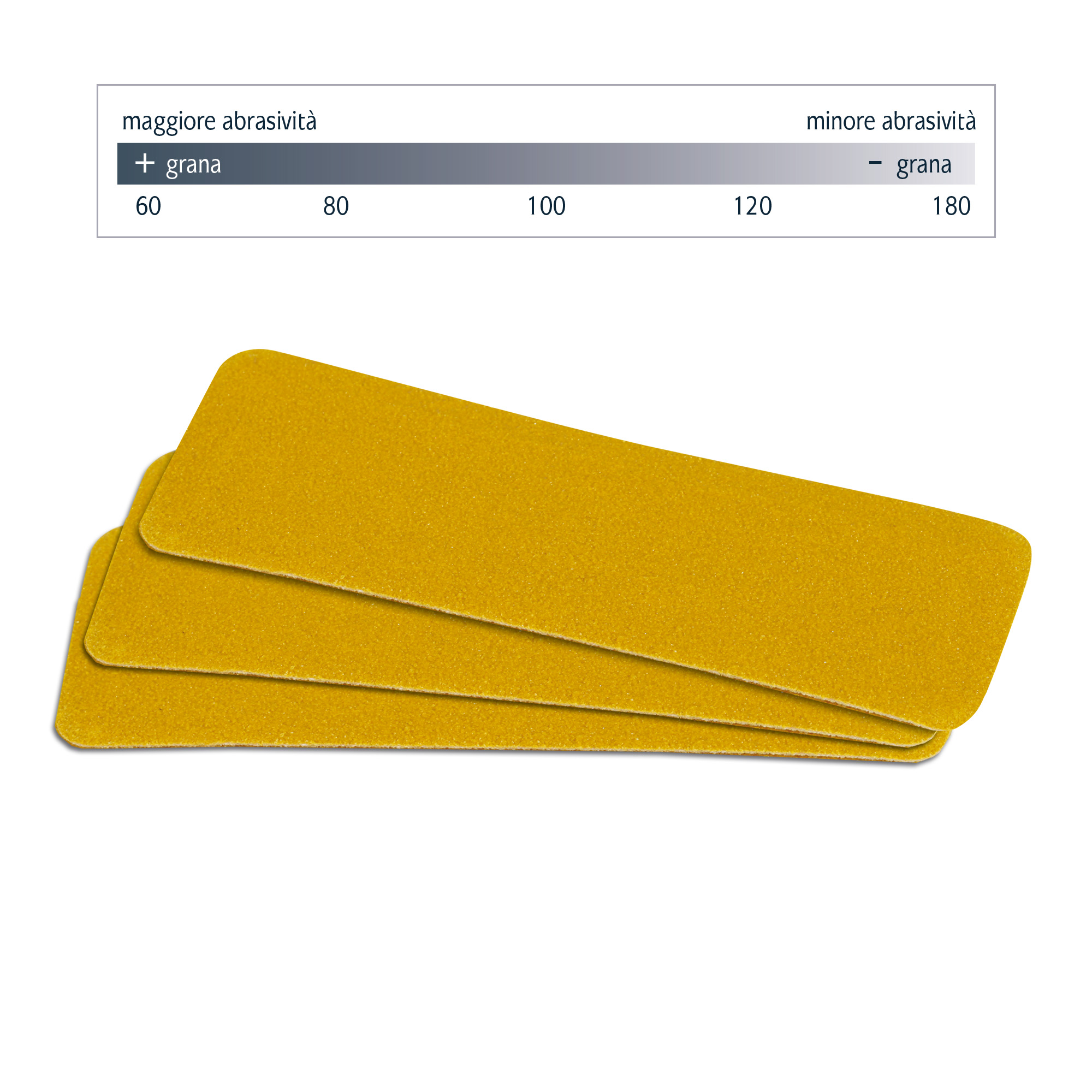 Ricambi Abrasivi gialli Grana media100 50pz - Tecniwork