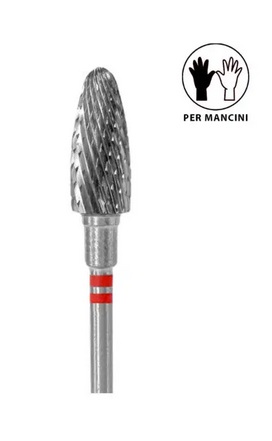 Punta Carbide Conica per utenti mancini, diametro 6 mm - Staleks pro