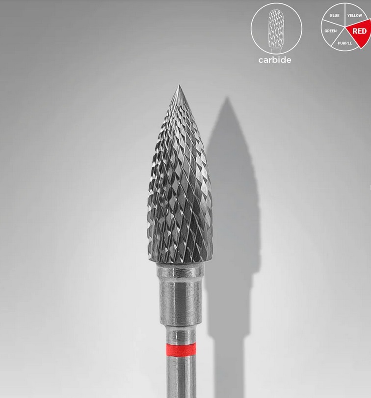 Punta fresa fiamma Carbide Expert Rossa 5mm - Staleks pro