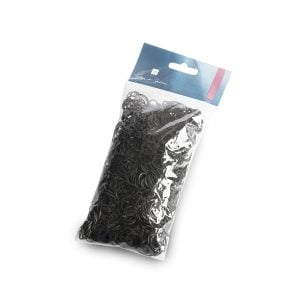 Elastici Per Treccine Neri In Caucciu 100gr - Labor
