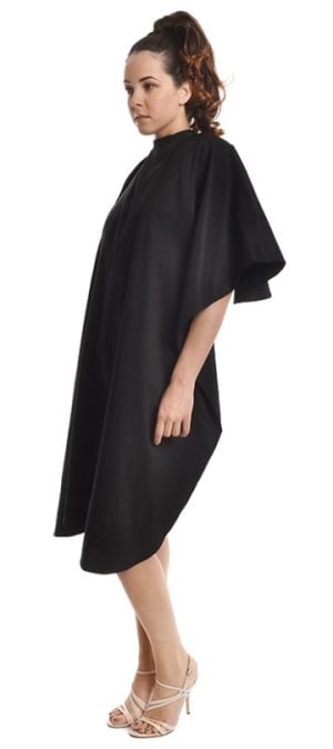 Mantella Taglio Elegance Nera Con Bottoni - Labor