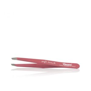 Pinzetta Focus Inox Soft Touch Obliqua Rosa - Labor