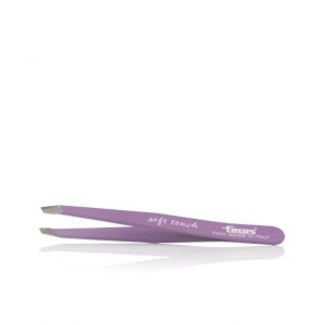 Pinzetta Focus Inox Soft Touch Obliqua Lilla - Labor