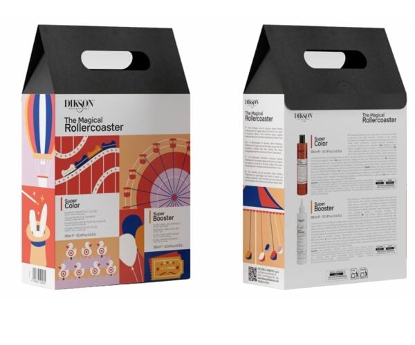 Kit shampoo Super Color 300ml + Elixil lammelare Super Booster 300ml Dikson