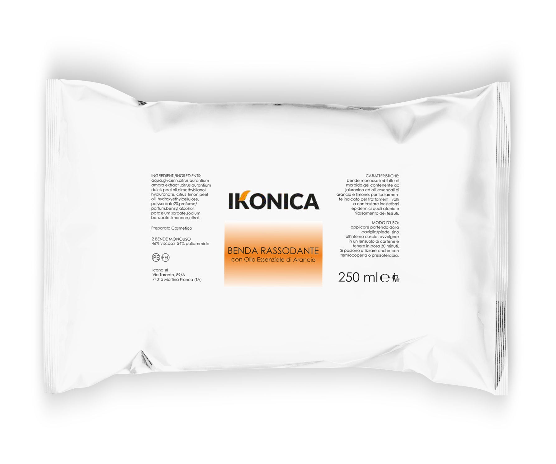 Benda Rassodante Con Olio Essenziale Di Arancio 2 Pz 250 Ml - Ikonica