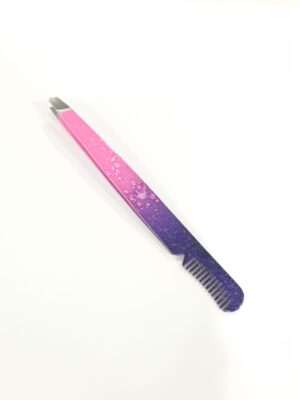 Pinzetta Taglio Obliquo Colorata Con Pettine - Real Beauty