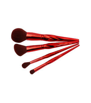 Kit pennelli per viso e occhi rosso metalizzato - Peggy Sage