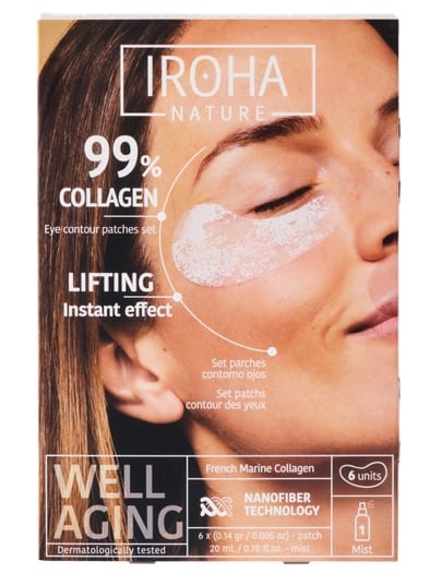 Patch occhi collagene 6 pz con siero - Iroha