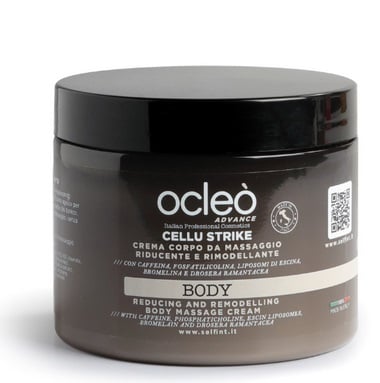 Crema Massaggio Riducente Rimodellante Cellu Strike 500 ml - Ocleo