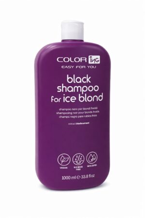 Shampoo nero per biondi freddi Black shampoo for ice blond 1000ml - Beautynova