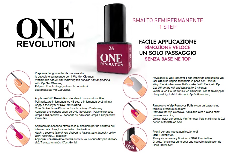 Smalto Semipermanente One Revolution 3in1 7ml Nails & Beauty/40 - immagine 4