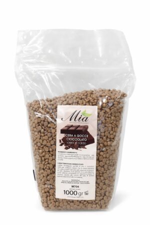 Cera a caldo brasiliana a gocce cioccolato  1kg - Mia