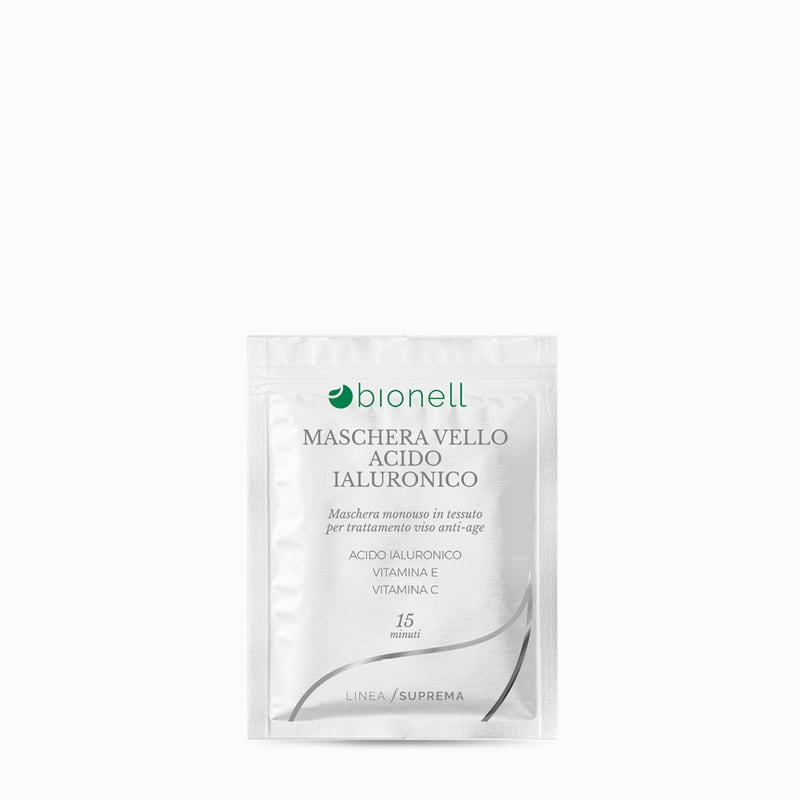 Maschera monouso Vello Acido Ialuronico Linea Suprema – Bionell