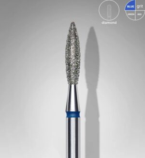 Punta diamantata Fiamma blu 2.3mm - Staleks