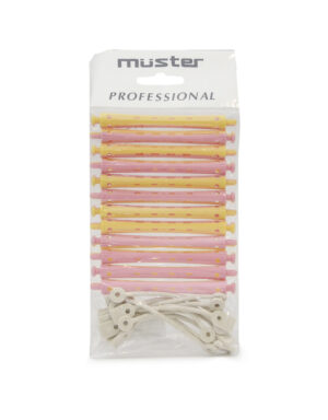 Bigodino Permanente 03 Giallo Rosa 8mm 12 Pz