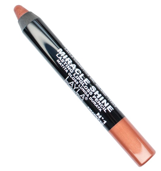 Matita rossetto lipgloss a lunga durata Miracle Shine- Layla/1 Amaretto kiss