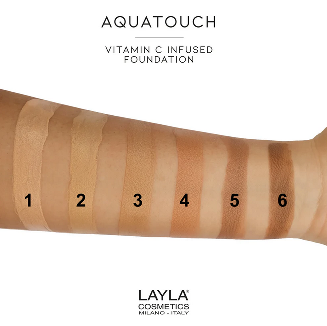 Fondotinta liquido illuminante con vitamina c Aquatouch- Layla/ 3 - immagine 2