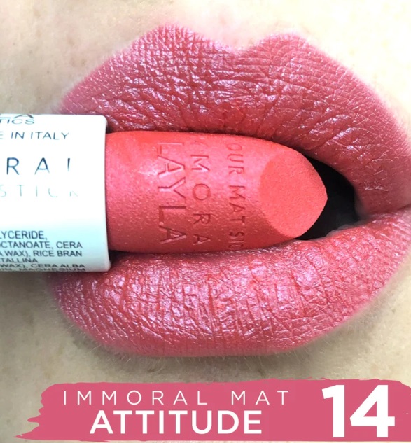 Rossetto labbra effetto mat Immoral - Layla/ M14 Attitude - immagine 2