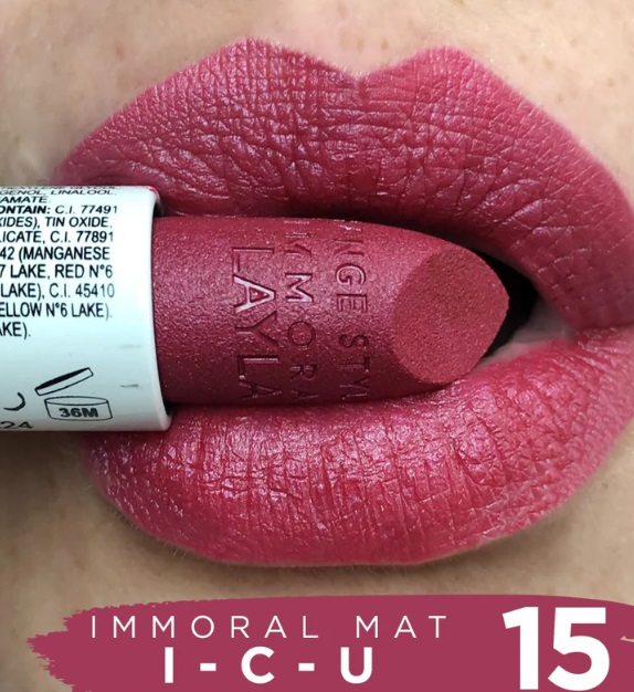 Rossetto labbra effetto mat Immoral - Layla/ M15 Icu - immagine 2