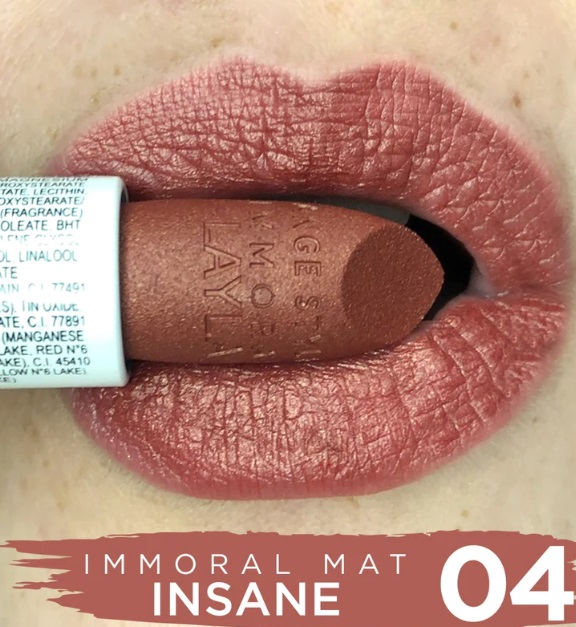 Rossetto labbra effetto mat Immoral - Layla/ M04 Insane - immagine 2