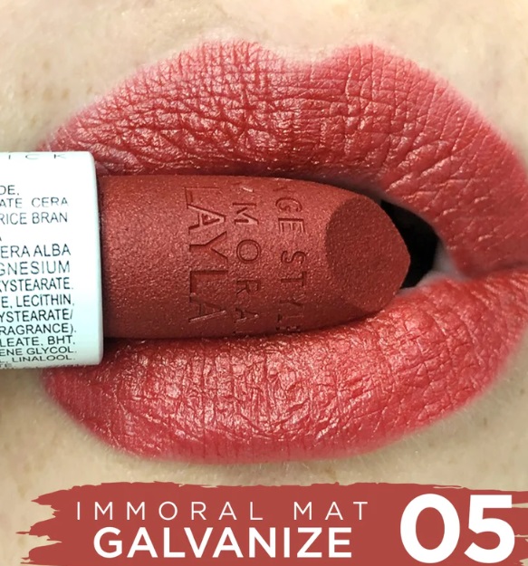 Rossetto labbra effetto mat Immoral - Layla/ M05 Galvanize - immagine 2