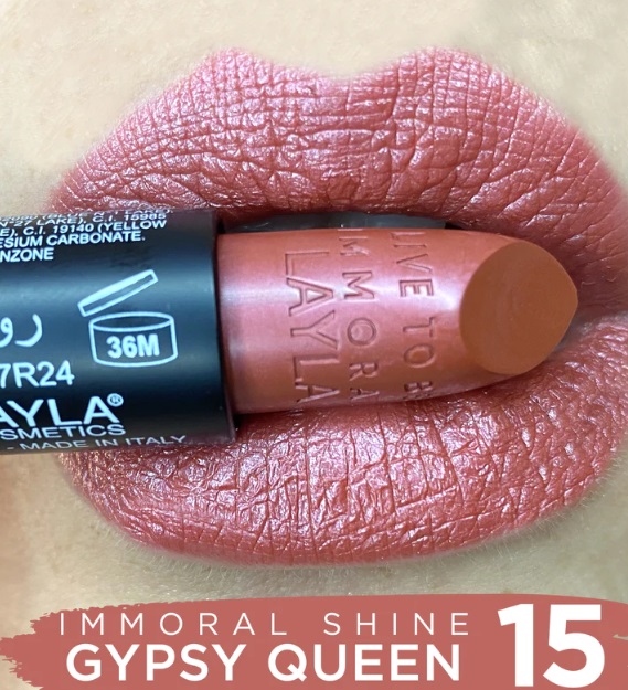 Rossetto labbra effetto shine Immoral - Layla/ 15 Gypsy Queen - immagine 2