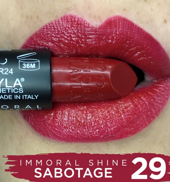 Rossetto labbra effetto shine Immoral - Layla/ 29 Sabotage - immagine 2