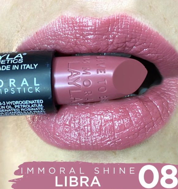 Rossetto labbra effetto shine Immoral - Layla/ 8 Libra - immagine 2