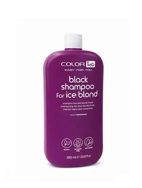 Shampoo nero per biondi freddi Black shampoo for ice blond 300ml - Beautynova