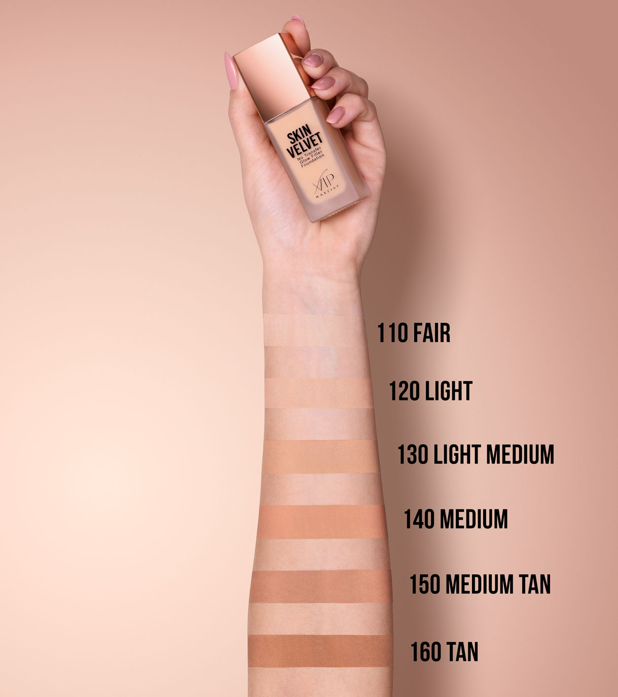 Skin Velvet Fondotinta Vip Make Up/ 110 Fair - immagine 2
