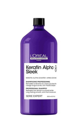 Shampoo anticrespo Keratin Alpha Sleek Serie expert 1500ml L'oreal