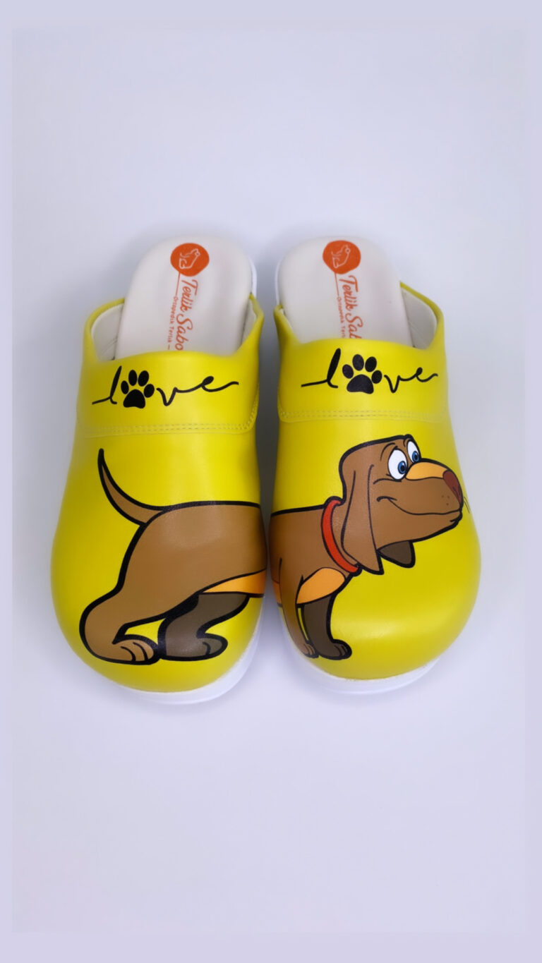 Zoccolo Sabot Sanitario Morbidelle Stampa Doggy Baldo/36