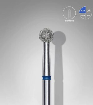 Punta diamantata a sfera blu diametro 2.7 mm - Staleks