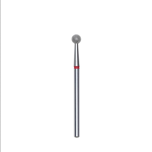 Punta diamantata a sfera rossa diametro 2,7 mm - Staleks