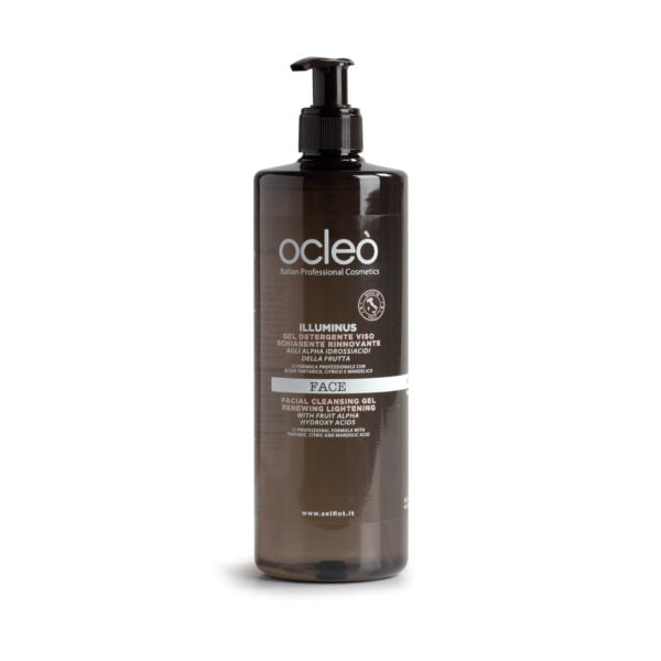 Gel Detergente Viso Schiarente Rinnovante agli Alpha Idrossiacidi 500ml - Ocleo