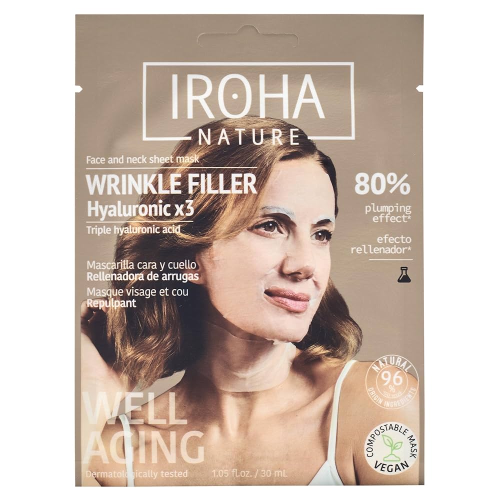 Maschera Viso Collo Filler E Anti Age Acido Ialuronico Iroha Burton