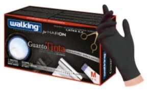 Guanti  In Lattice Nero Senza Polvere 100pz Walking Guantotinta - Axima