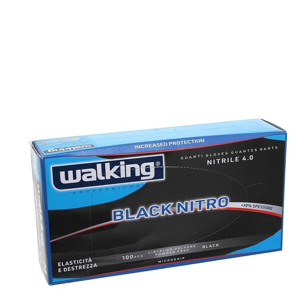 Guanti Nitrile Neri Walking Black Nitro 100pz - Axima/Xs