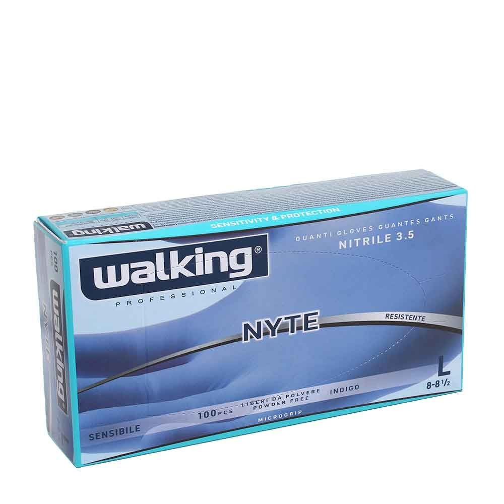 Guanti Nitrile Indigo Nyte Walking 100pz - Axima/L